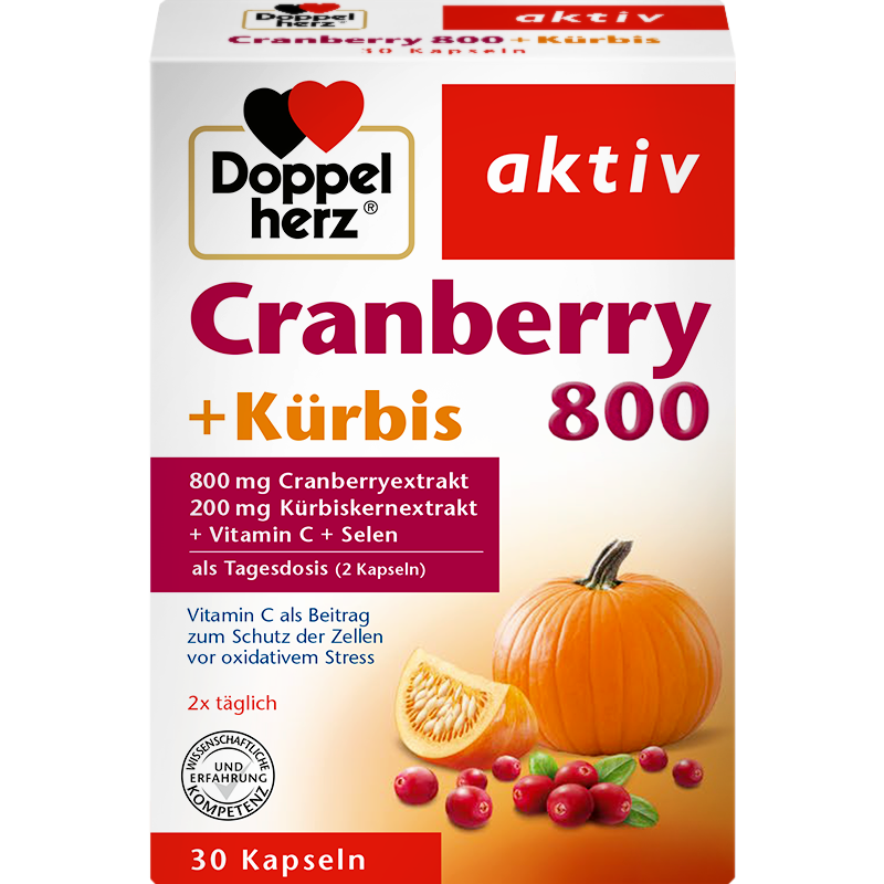 德国双心 南瓜籽油蔓越莓精华软胶囊 改善前列腺增强男性活力30粒