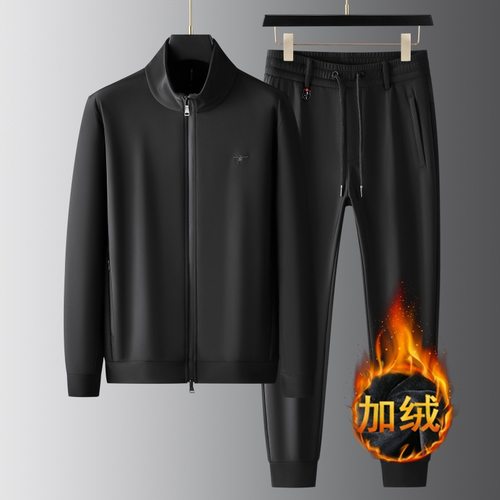 鹰鹗雕秋冬季男装男运动服套装夹克套装裤男士卫衣卫裤套装两件套