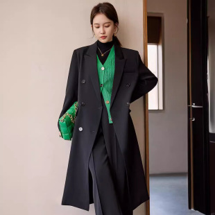 垂感女士风衣外套 气质宽松休闲长款 2026春秋女装 女风衣套装