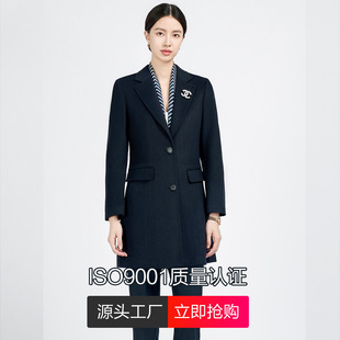 骆豪职业女士毛呢大衣中长款小个子羊毛大衣外套冬季加厚保暖