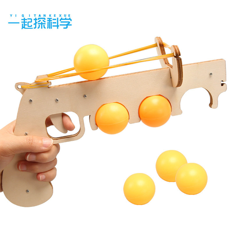 乒乓球弹力模型中小学生科技作品物理科学实验趣味拼装教学比赛图片