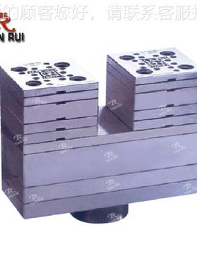 出PV高速双90347牵引挤出模，线槽双C出四挤具塑模具