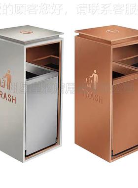 酒店垃圾桶带烟缸大堂电梯口立式商场楼售部不锈桶钢灭烟06774灰