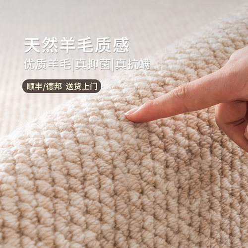 AOSEMU天然羊毛地毯现代高级感