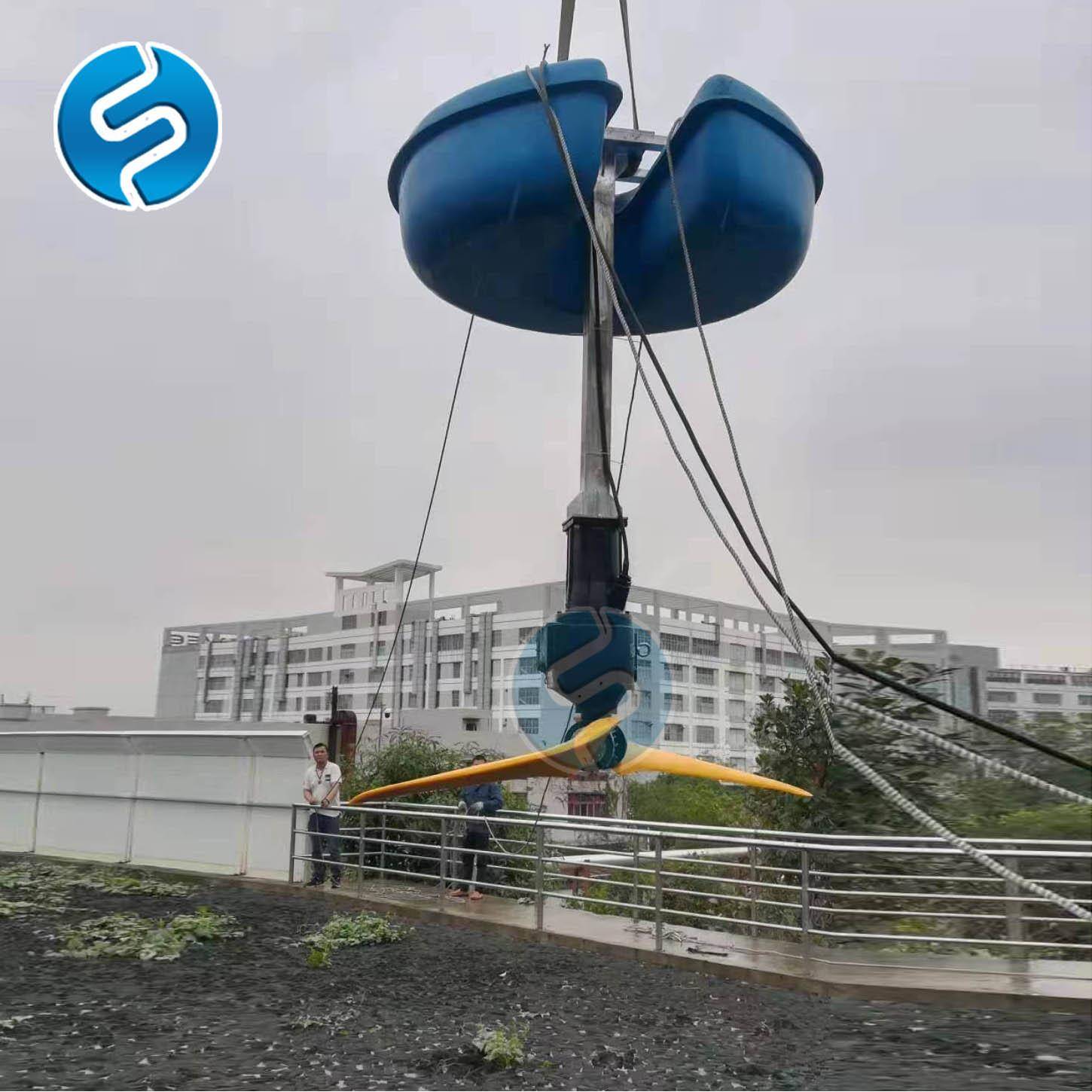 浮筒立式环流推流器立式环流搅拌机LHJ型浮筒搅拌器水下推流器