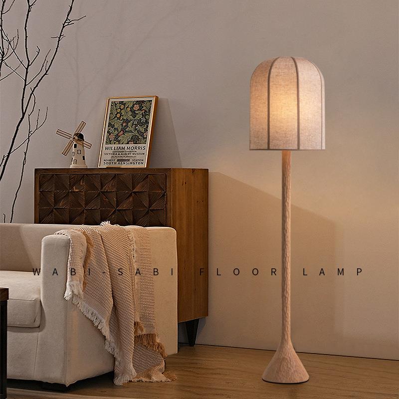 北欧设计师款橡木然树脂落地灯客厅卧室书房餐厅日式高级氛围灯具