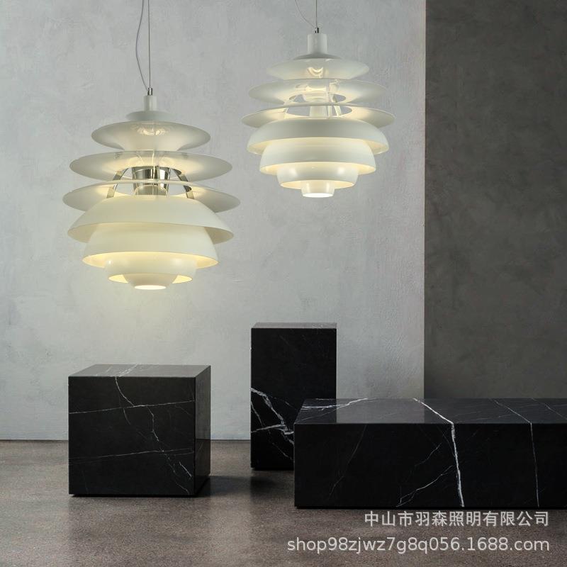 丹麦餐厅北欧简约现代设计师轻奢客厅个性艺术ph日式书房吧台吊灯