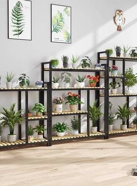 铁艺花架子阳台靠墙室内客厅简约现代绿萝花盆架落地式阳台置物架