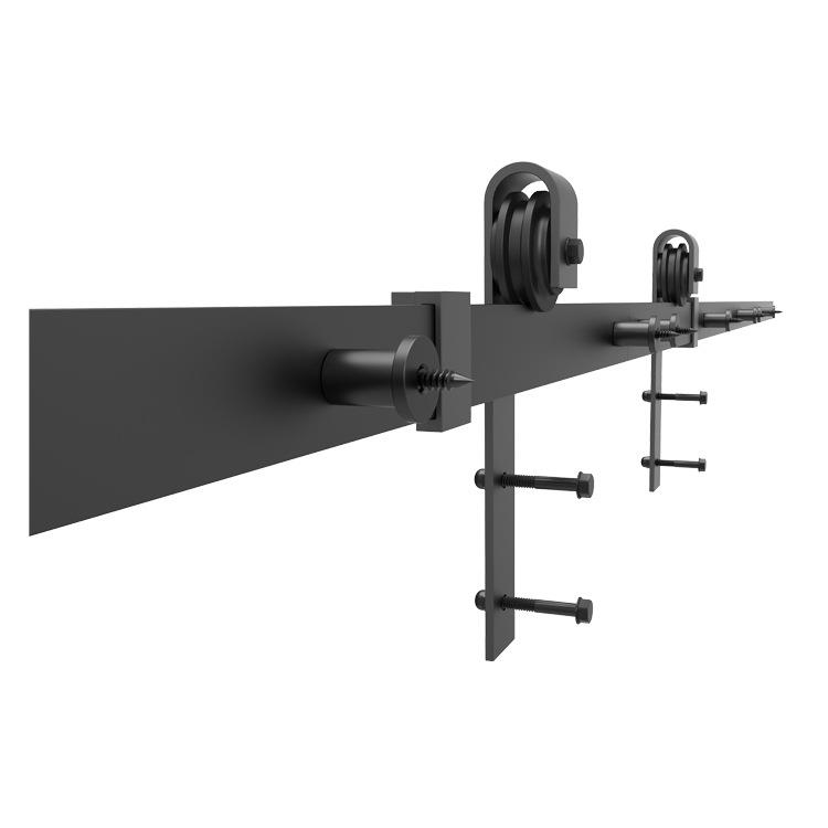 美式经典款式谷仓门轨道滑轮系列推拉门移门滑轨吊轨平移门配件