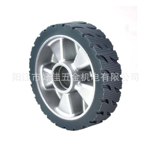 200X50mm铝合金轮芯耐磨聚氨酯（PU)洗地机防滑脚轮