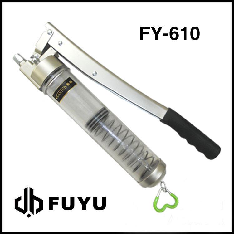 韩拓透明拉链式黄油枪双压杆900CC打黄油弹专用润滑注油枪HT-610