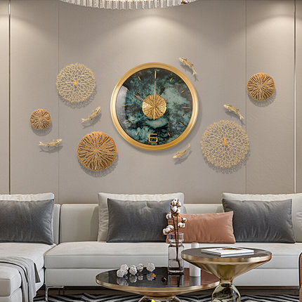 创意设计感时钟挂墙客厅家用装饰钟表艺术轻奢个性挂钟