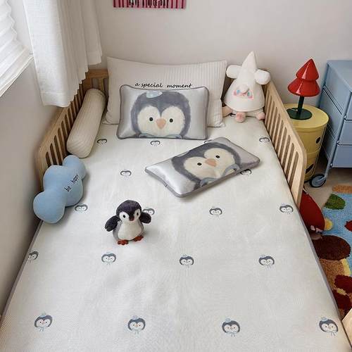 900D儿童冰丝席幼儿园可定做宝宝凉席 夏季凉感A类软席软席可机洗