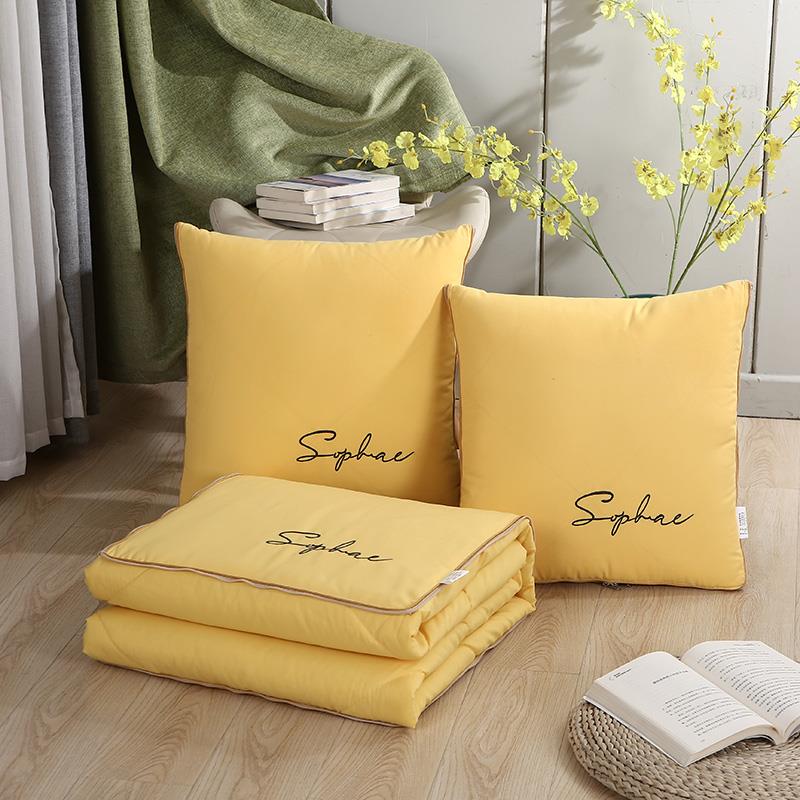 抱枕被子两用办公室靠垫车内睡觉被子沙发高档抱枕被二合一