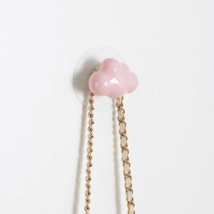 新款亮光云朵衣柜外侧面挂钩免打孔高级感创意可爱柜子旁强力粘钩