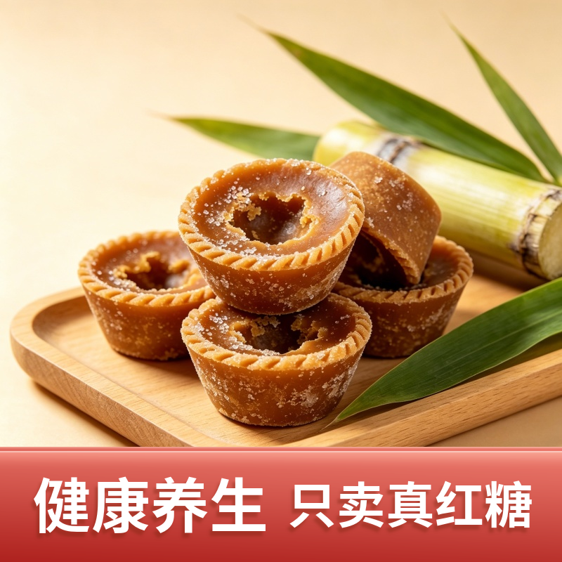 云南古法红糖巧家小碗红糖补气血生理期红糖姜茶手工红糖月子红糖