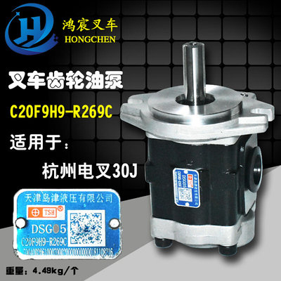 叉车齿轮油泵液压泵助力泵油泵C20F9H9-R269C 杭州电叉CPD30J 35J