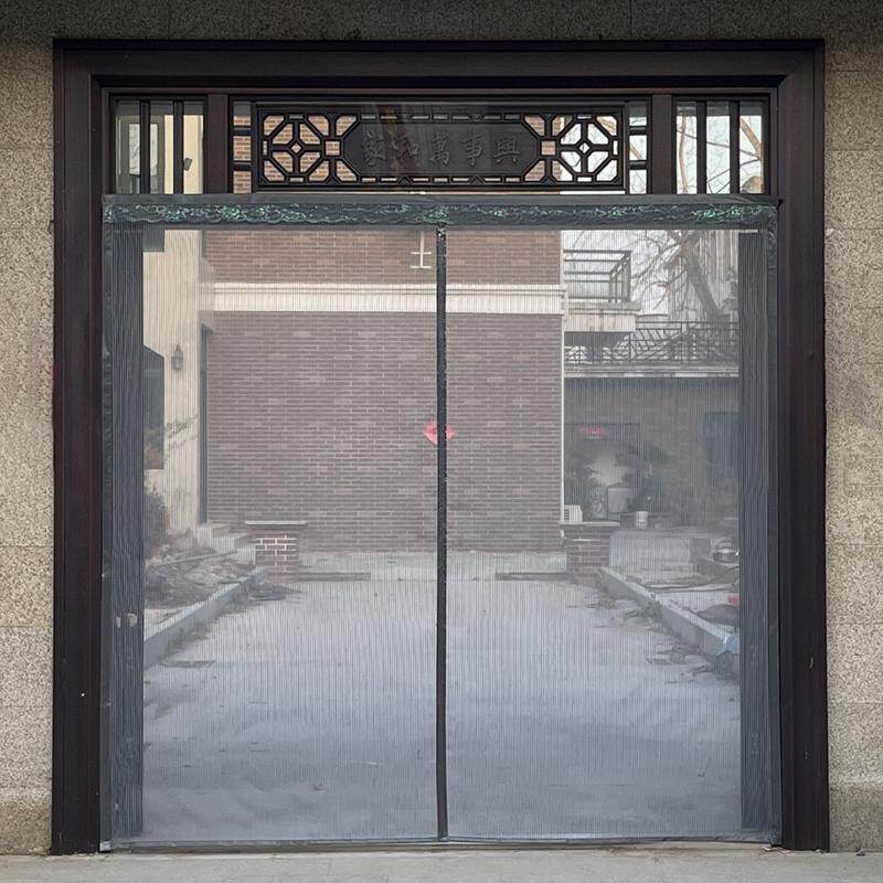 全磁条纯色夏季磁性防蚊门帘家用纱网大门防蝇磁性自吸金刚网纱门