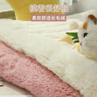 饰少女心阳台垫可机洗 好货长毛绒飘窗垫ins奶油风卧室落地窗毯装