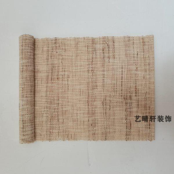 民宿桌布条加厚茶道桌旗客厅茶几垫布苎麻素色面料桌面装饰长条布