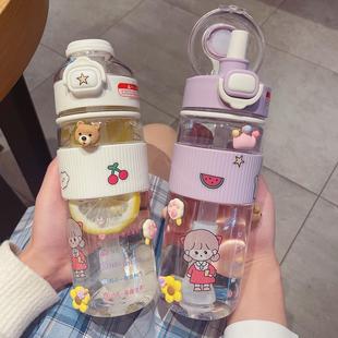幼儿园小孩带吸管儿童可放水壶书包侧 t水一年级杯上学专用开学季