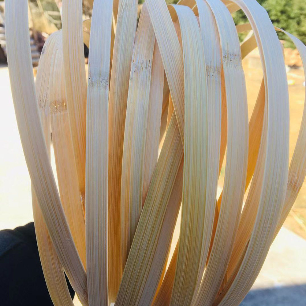 现货竹条二层皮黄篾薄竹片竹丝竹篾条手工竹编材料婚庆装饰幼儿园