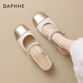 女夏季 单鞋 2025新款 达芙妮包头凉鞋 法式 巨好看温柔风玛丽珍鞋 女款