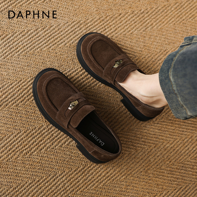 达芙妮厚底乐福鞋女2026新款