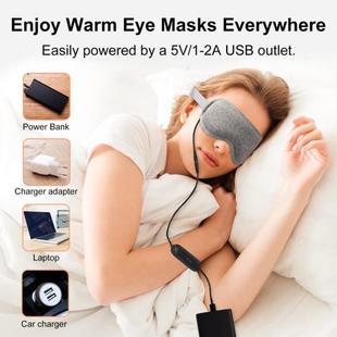usb蒸汽眼罩档次调节加热眼罩遮光缓解眼界疲劳3D护眼罩 新品