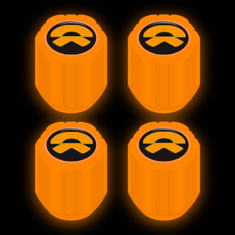 适用蔚来夜光气门嘴ET5 ET7 ES6 ES8 EC6ES7轮胎发光气嘴帽改装饰