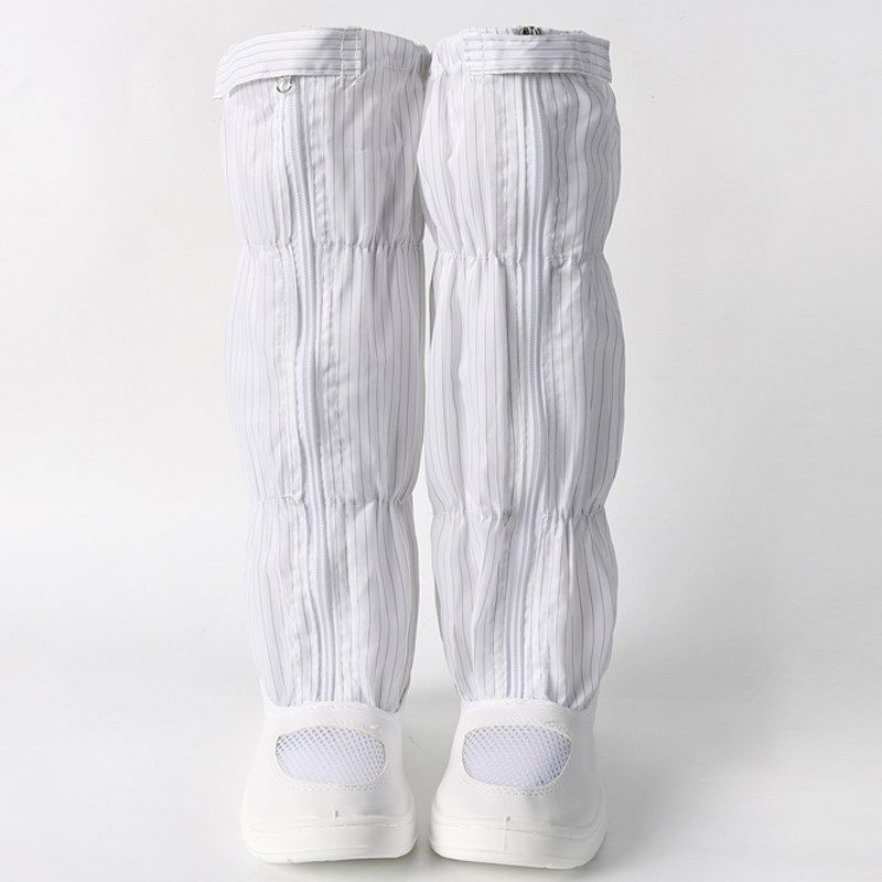 防静电高筒无尘洁净鞋PU加厚软底舒适皮革网面白蓝男女工作长筒靴,居家日用,防护鞋,淘宝优惠券,粉丝福利购,淘宝优惠卷