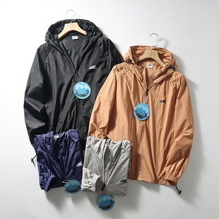 弹力速干连帽运动皮肤衣防晒服 男女款 山系户外 轻量透气防泼水