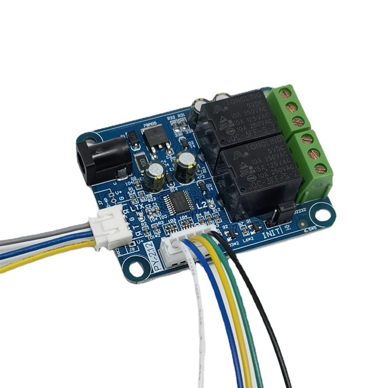 IO控制模块4路开关量输入2路继电器输出TTL电平串口主板扩展PY212