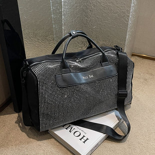 女士外出旅行包女大容量时尚轻便短期出差旅游行李袋牛津布手提包