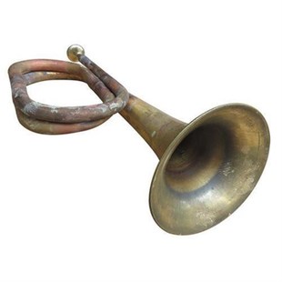 复古风步号 做旧号角冲锋号 怀旧装饰道具 铜小号喇叭吹奏乐器