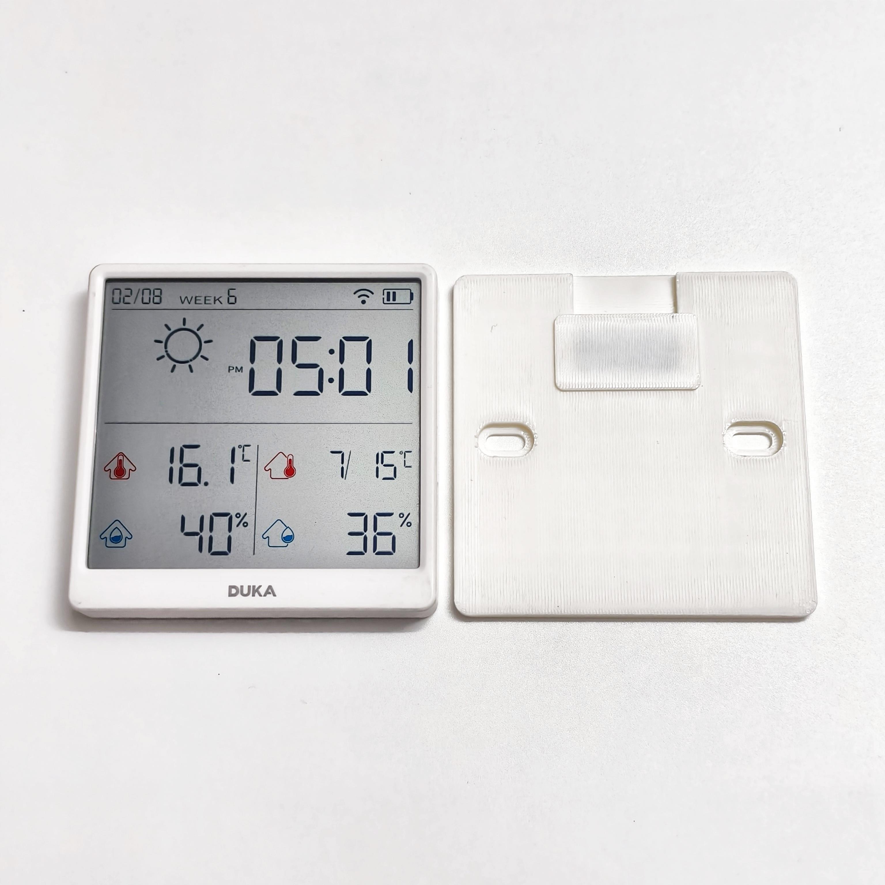 杜克TH3温湿度计室内时钟wifi智联家用数显电子可贴墙可立桌面