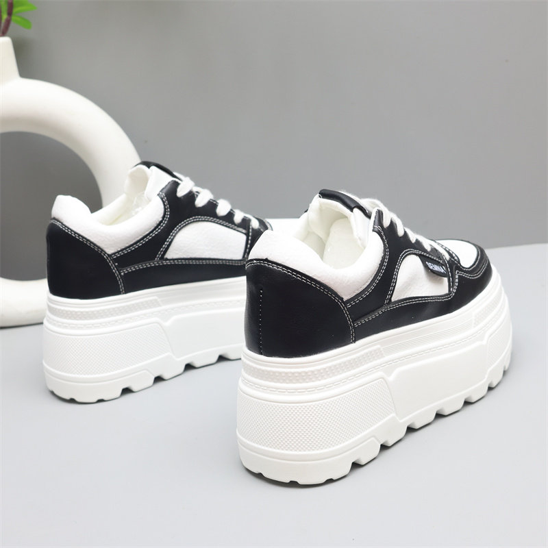 厚底小白鞋女2025秋季爆款鞋子增高女鞋8cm百搭学生运动休闲板鞋