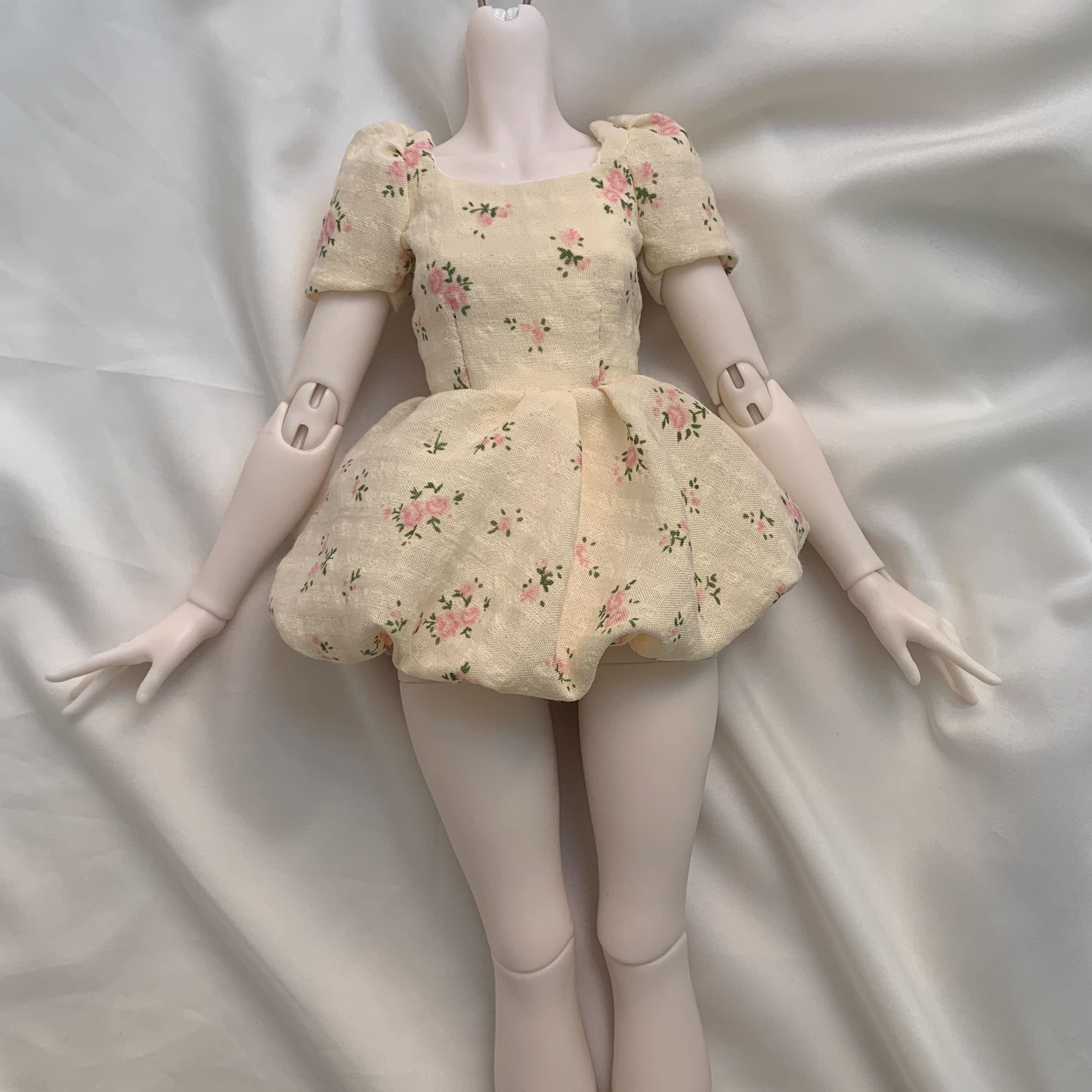 bjd娃衣四分娃衣连衣裙蓬蓬裙短裙衣服蛋糕裙上衣拉链吊带裙手工