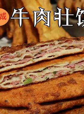 山东菏泽郓城特产壮馍烧饼夹牛肉香河肉饼早餐面食真空包装