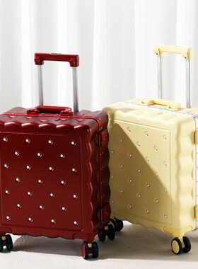 红色行李箱结婚g陪嫁女2024新款小型18寸可登机16密码旅行小皮箱2