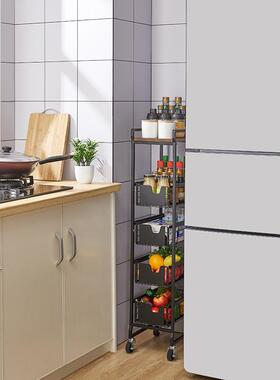 夹缝收纳置物架子缝推隙车厨房冰箱缝61878隙置物架卧间卫生侧壁