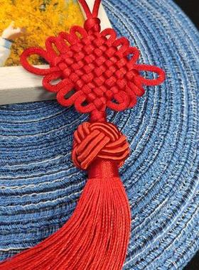 老中国结挂件小装饰绳子织线编包UNA挂车挂春外节家用新年红色送