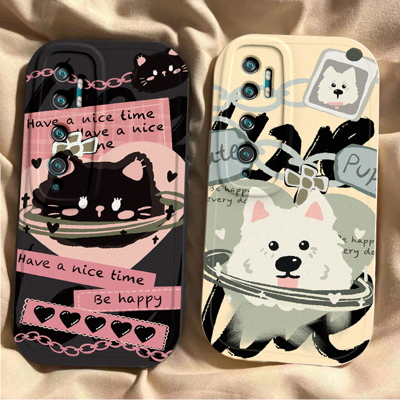 适用小米CC9Pro手机壳锁链猫狗cc9pro防摔新款网红9Pr0创意软壳可爱cc9por卡通女款高颜值MiCC九硅胶全包边