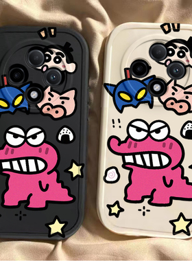 呲牙恐龙oppoa3pro手机壳a2/a1/a58新款a93s软opopa96硅胶套A575G可爱a11x全包a32防摔a72男a35女a91a83情侣