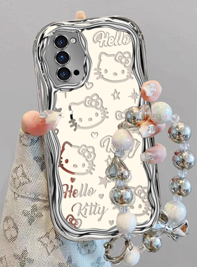 适用oppoReno4手机壳reno4镂空小猫咪硅胶套oppo全包防摔0ppo新款女软0pp0潮oppreno男opreno四rone钢化膜