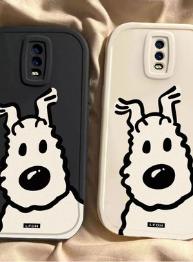 探头小狗oppor17手机壳新款opopr15梦境标准版可爱R11全包防摔opr11s软硅胶套R9sk卡通r17pro男r15x女r9m情侣