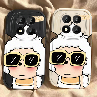 墨镜懒洋洋适用红米Note15Pro手机壳RedmiNote15十保护套Redmi小米新款硅胶全包防摔外壳RED加5G+115G男女