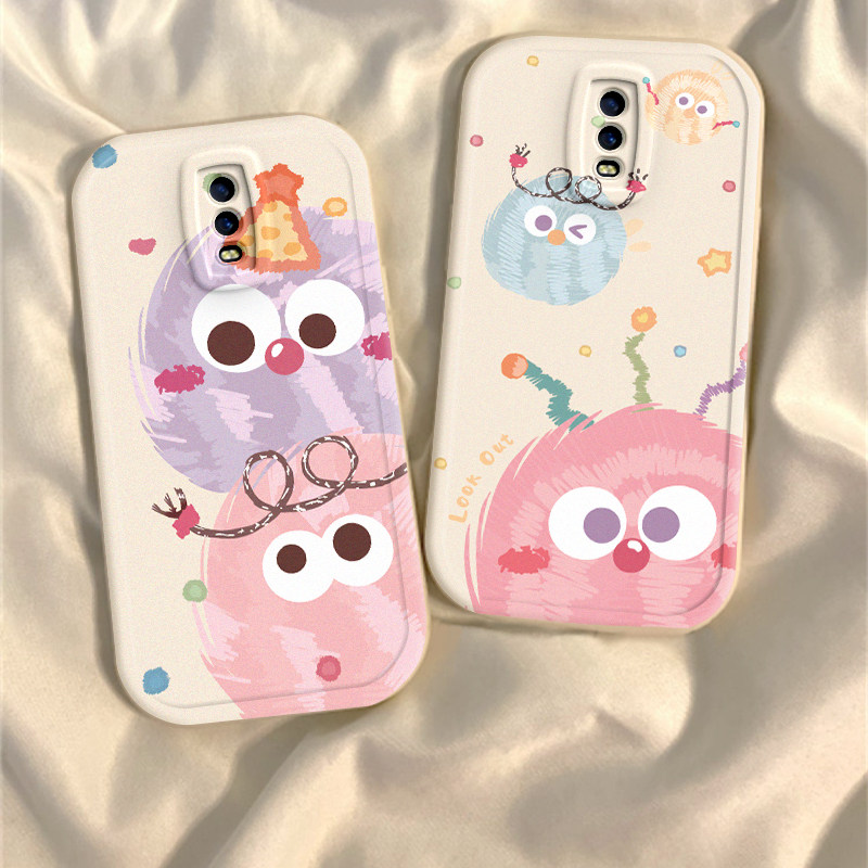 彩色煤球oppor17手机壳新款opopr15梦境标准版可爱R11全包防摔opr11s软硅胶套R9sk卡通r17pro男r15x女r9m情侣