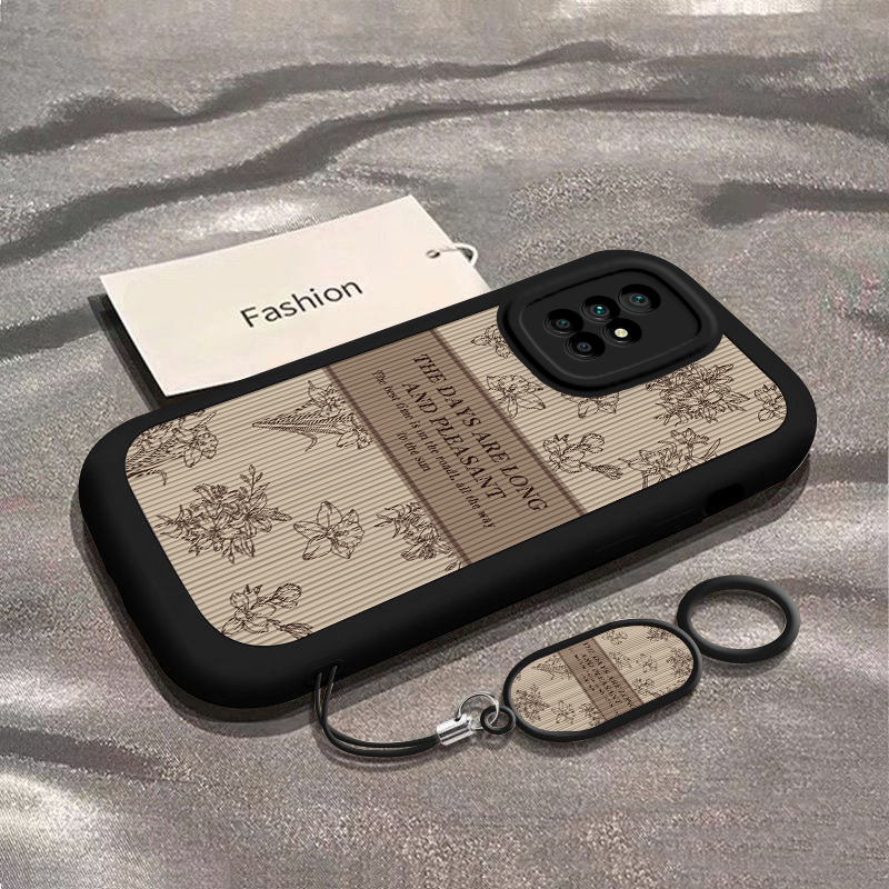适用红米Note11手机壳4G11pro+男女可爱防摔note11 5g网红全包边11Pro卡通新款Redmi高颜值硅胶软复古花朵