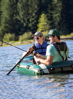 intex68347二人海鹰充气船 皮划艇 橡皮艇 户外钓鱼船水上